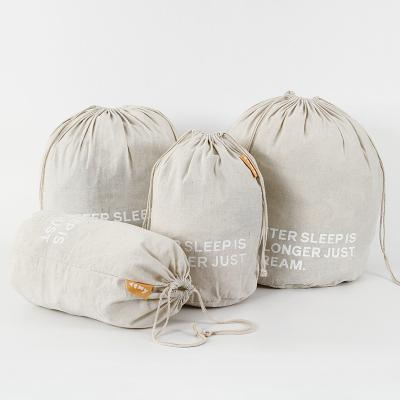 China 100% Eco-Friendly Custom Aspirations Twine 100% Soft Cotton Small Pouch Bag Drawstring Canvas Bags With Print for sale