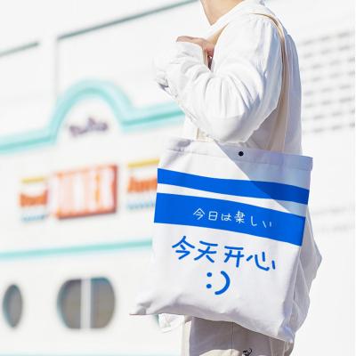 China 100% Cotton Eco-Friendly Custom Canvas Tote Bag Durable Reusable Tote Bags With Pouch Cotton Canvas Unisex for sale