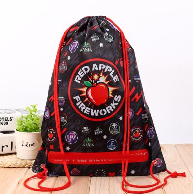 China 100% Organic Eco-friendly Drawstring Twine Cotton Canvas Bags Canvas Drawstring Backpacks For Shopping for sale