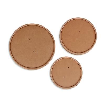 China Custom Wholesale Compostable Disposable 115mm Non Spill 80mm 90mm Paper Cup Lid For Cold Hot Coffee Drinks Packaging for sale