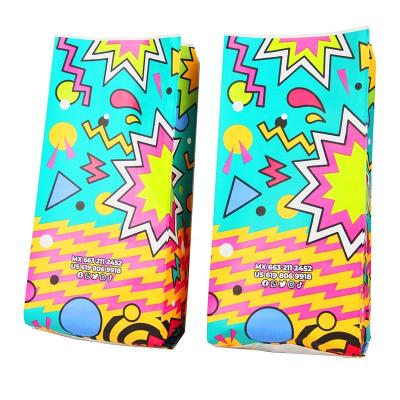 China New Recyclable Custom Stylish Printing Stand Up Pouch Oil Proof Chocolate Candy Anti-Stick Bag With Visible Window for sale