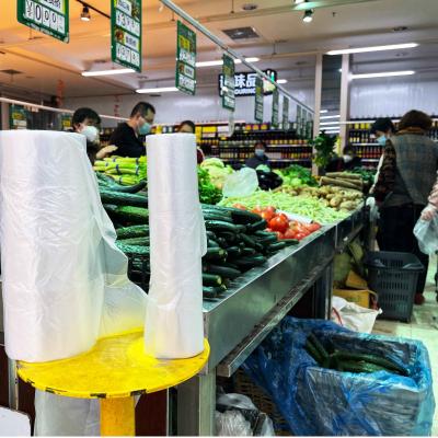 China Zusammengestellte Farbe HDPE Plastik-Food-Verpackungstüte Rolltaschen mit individueller Dicke zu verkaufen