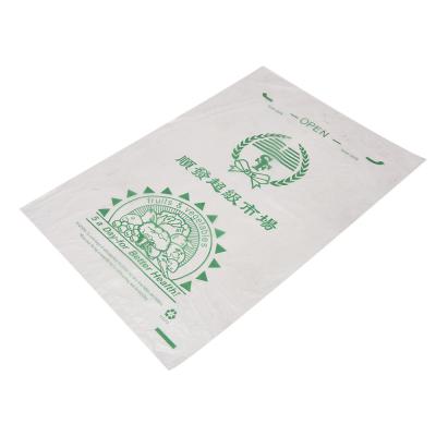 China Customized Logo Option Clear Plastic High Pressure PE Flat Packaging Produce Bag on Roll for sale