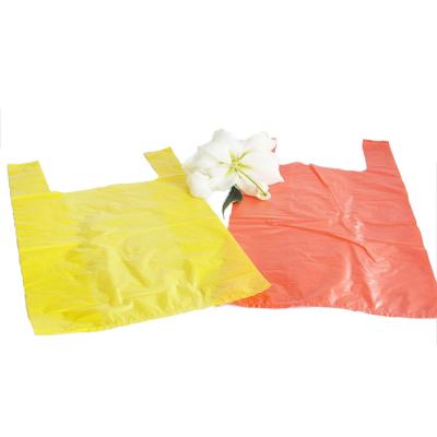 China Pulp Moulding Plastic T-Shirt Bag for Supermarket and Shopping Eco-Friendly Material for sale