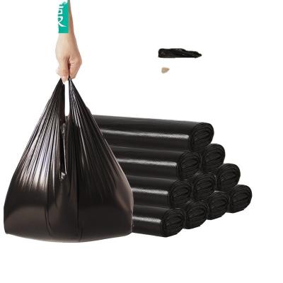 China Sample HDPE/LDPE/LLDPE Customization Black Plastic Rubbish Bags Heavy Duty Big Trash Bag for sale