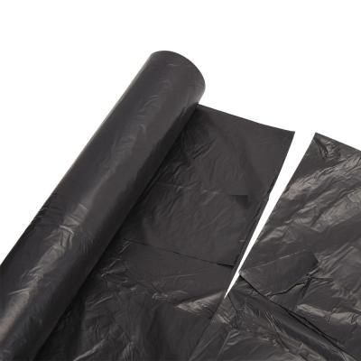 China Customized Logo Black Hevy Duty Contractor Industrial Plastic Garbage Bag On Roll For Hospital for sale