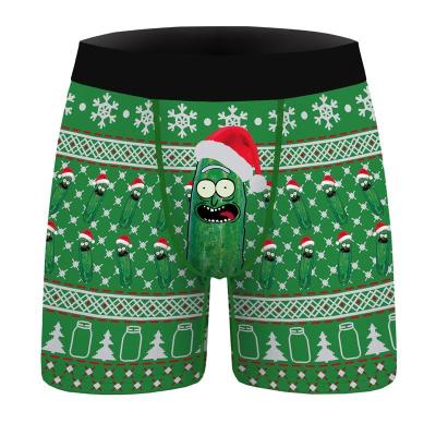 China High Quality Men's Panties Style Antibacterial Hot Sexy Briefs Christmas Sales Cotton Boxer Brief Underwear Short Underwear For Men for sale