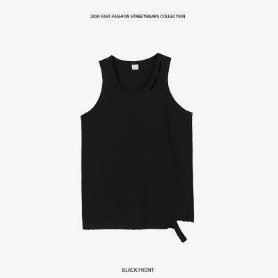 China Anti-pilling 2021 The New Design Logo Fitness Sleeveless Workout Tank Custom Made Full Body For Men for sale