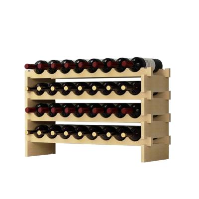 China Wooden A Frame Wine Rack Retail Floor Display Rack Shelf Trash Stocked Rack for Champagne Wine Whiskey Rum for sale