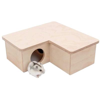 China Hot Sale Manufacturer New Design Custom Hamster Cage Multifunctional Wooden House Stocked for sale