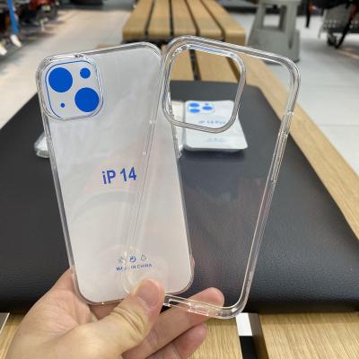 China Shockproof IPhone Case Without Closing Line 1.5 High Transparent TPU Thickened Suitable For iPhone14 PLUS Apple 14PRO MAX for sale