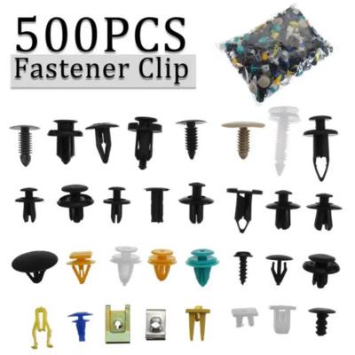 China Factory Supply Plastic + Nylon Retainer Clips Fastener Push Type Plastic Automotive Clip for sale