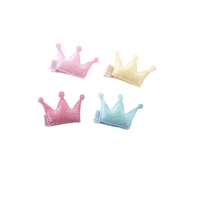 China Children's Cloth Inclusive Korean Style Cute Crown Hairpin Children's Hairpin Princess Hairpin Gift Wrapping Side Clip Korean Style Korean Girls Small for sale