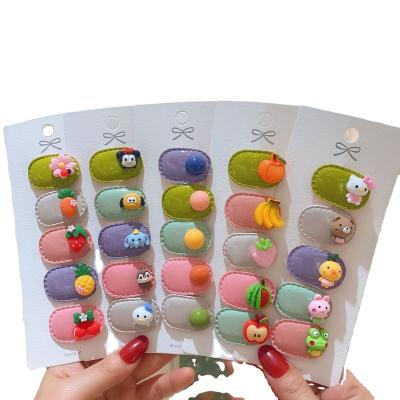 China Japan and style cartoon flannel BB clip fruit hairpin fruit hairpin barrettes hair clip female bangs clip bangs clip female smart leather baby grown korean style side cli for sale