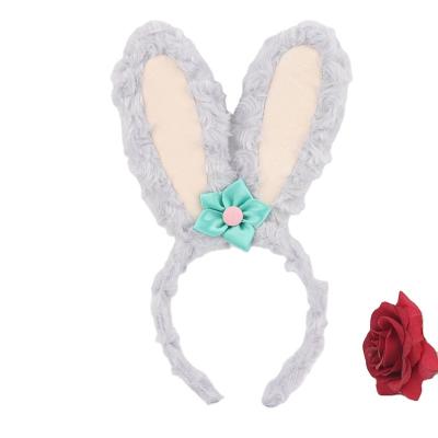 China StellaLou cute headband children's European and American rabbit rabbit ears headband ballet cartoon style plush hair accessories present performance props for sale