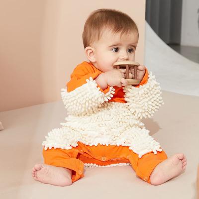 China Cozy baby clothes 100% baby clothes unisex long sleeve baby rompers wholesale custom cute organic thick romper unisex baby rompers for sale