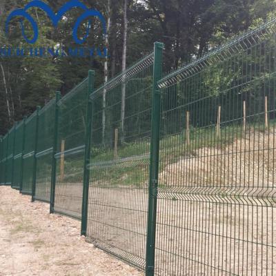 China Easily Assembled Factory 6ft Recinzione Green Welded Mesh Fance / PVC Garden Fence / Steel Fence for sale