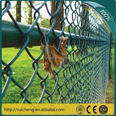 China Easily assembled 2015 new products Canton factory galvanized wire fance/chainlink security chain fencing for sale