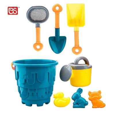 China Kids Fun BS Toys Play Outdoor 8Pcs Toys Kids Sand Pail And Spade Sets Game Beach Water Toys Castle Bucket Set for sale