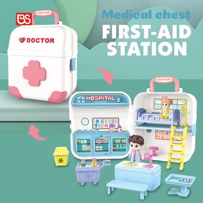 China Doctor Who Set For First Aid Station First Aid Station DIY Toy Music Medical Box Assembled Toy 2022 Doctor Toy Set BS Child's Educational Plastic Game for sale