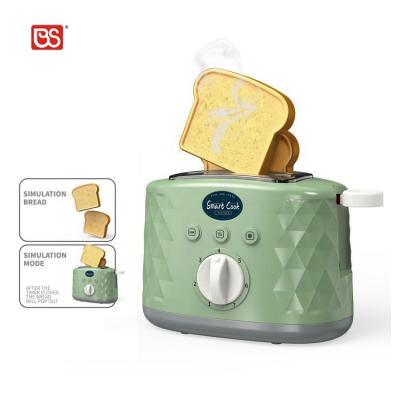 China 2022 Bread Maker Toy BS Toy Pretend Game Simulation Toaster Household Appliances Kitchen Set Toy Home Appliance Kid Electric Bread Maker for sale