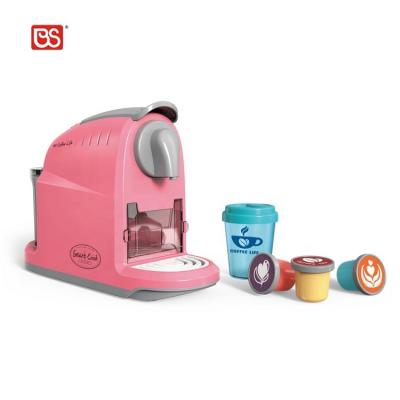 China BS Toy Kitchen Appliances Toy Pretend Light Educational Sound Game Toy Portable Capsule Coffee Machine Educational Home Educational Toy Set and Bakery for sale