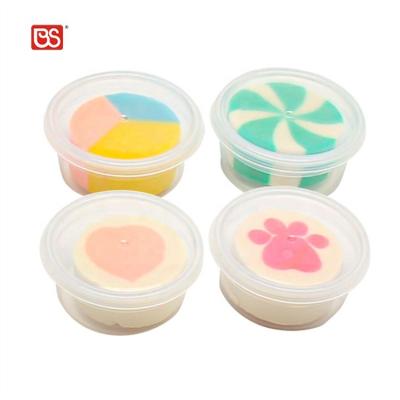 China BS Toy Non Toxic Plasticine Soft Air Colorful Fluffy Polymer Clay Lollipop Modeling Air Dry Clay Playdough Slime Toy Polymer Clay for sale