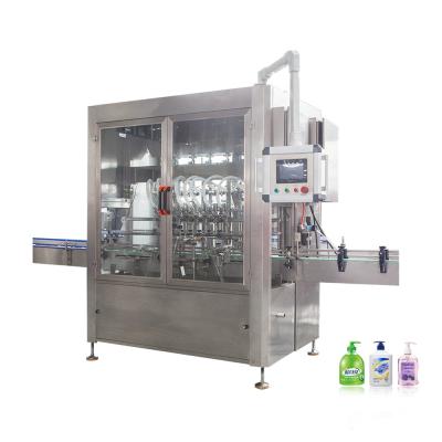 China Automatic Food Cosmetic Gel Filling Machine Liquid Soap Mixing Hand Wash Plastic Bottle Filling Packaging And Capping Machine for sale