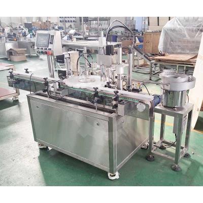 China Newest Automatic Rotary Small Bottle Food Vial Medical Eye Drop Rinsing Machine Design Filling Capping Production Line for sale