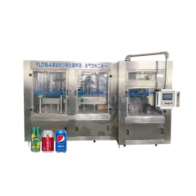 China Food Soda Can Carbonated Drink Making Machinery Washing Filling Capping 3 In 1 Beverage Production Line for sale