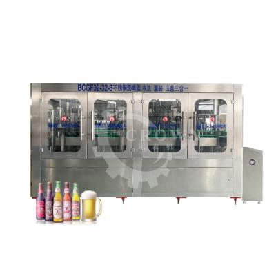 China Automatic Food Glass Bottle Beer Filling Machine Making Line for sale