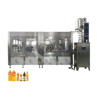 China Food Automatic 3 in 1 Hot Filling Capping Machine Juice Making Plant Line Beverage Fruit Lemon Mango Orange Small Scale Bottle for sale