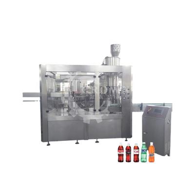 China Automatic plastic food bottle glitter water beverage filling production line/carbonated soft drink bottling machine for sale