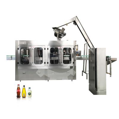 China Popular Automatic Food Glass Bottle Carbonated Water Production Line for sale