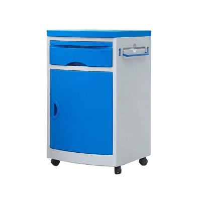 China Plastic Hospital Room Storage Hospital Ward Bedside Locker Closet Medical Cabinet for sale