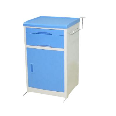 China Hospital Room Hospital Bedside Cabinet Locker Medical Table With Drawer And Cupboard for sale