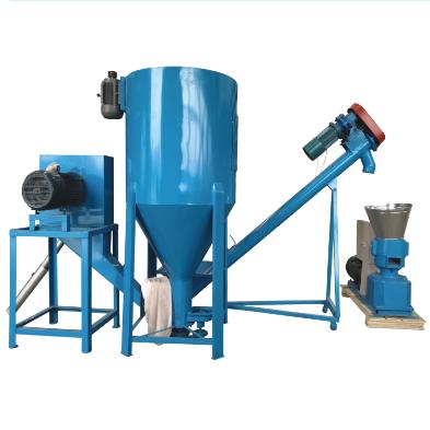 China Factory Animal Feed Mixer Large Capacity Feed Mill Equipment Animal Feed Pellet Production Line For Poultry for sale