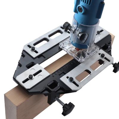 China Wood Drilling Wood Door Hinge Slotting Locator Hole Door Hinge Drill Bit Opener Hidden Steel Wood Door Lock Fixed Drilling Special Tools for sale