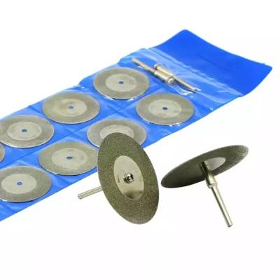 China Masonry Drilling Mini Diamond Cutting Disc Set Glass Lapidary Rock Disc Rotary Tool for sale