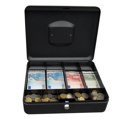 China Wholesale Smart Bank Scriptural Money Box With Key Lock For Home 12 Inch Portable Cash Box for sale