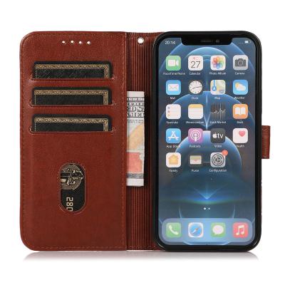 China Anti-fall For Samsung Galaxy S21 S21 Plus S21 Ultra Flip Leather Slim Cover Card Slots Wallet Case for sale