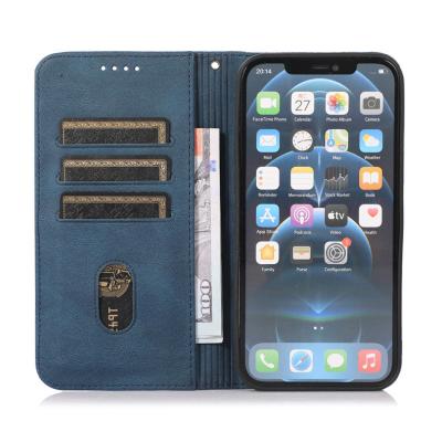 China Anti-fall Flip Leather Wallet Card Slots Shockproof Protective Phone Cases For iPhone For Samsung For Huawei for sale