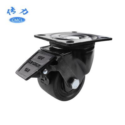 China swivel & 600kg Loading Capacity Rigid Caster Wheel Locking Black Nylon Swivel 3' Heavy Duty Casters for sale