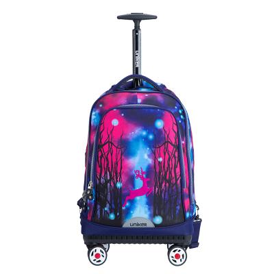 China UNIKER High Quality Water Repellent Backpack Trolley Bag Rolling Trolley Traveling Backpack for sale