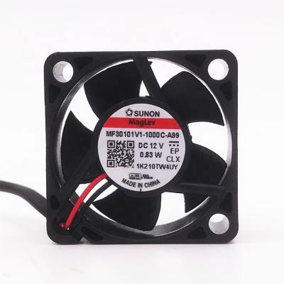 China Hotels 30mm fan 30X30X10mm sunon fan in stock MF30101V1-1000C-A99 12V axial industrial fan for sale