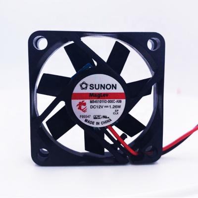 China Hotels 45mm Axial Industrial Fan MB45101V2-000C-A99 5V 12V 24V 4510 45X45X10mm Sunon Fan for sale