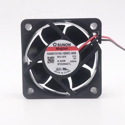 China Sunon Hotels HA50151V4-1000C-A99 50X50X15mm fan 5015 12V maglev vape supporting silent fan for sale