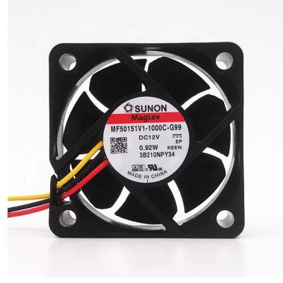 China Exhaust Electric Industrial Ventilation 12V Fan 50*50*15mm , DC Fan MF50151V1-1000C-A99 for sale