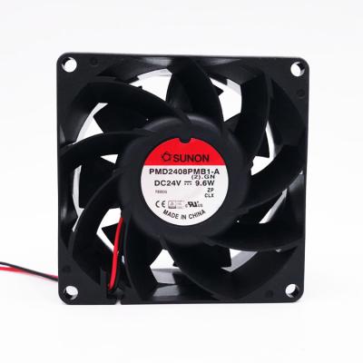 China Exhaust Fan 12V 24V 48V DC Brushless Axial Fan 80mm Taiwan Sunon 80x80x38 Silent for sale