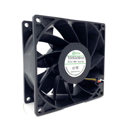 China Hotels 9238 Axial Fan 92X92X38 Speed ​​Control DC Fan Fan 12V 24V 48V Axial Flow Industrial Fan For Server for sale